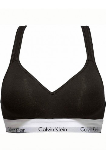 Calvin Klein Lift Bralette 000QF1654E-001 Γυναικείο Μπουστάκι με ελαφριά ενίσχυση και χιαστί τιράντες ΜΑΥΡΟ